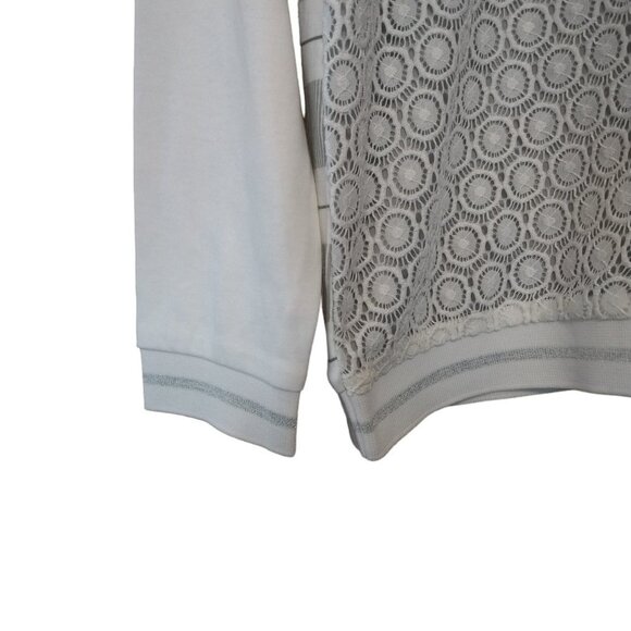 Alfred Dunner Women's Size 16 Full Zip Front Crochet Zip Up Sweater NEW - Picture 4 of 6